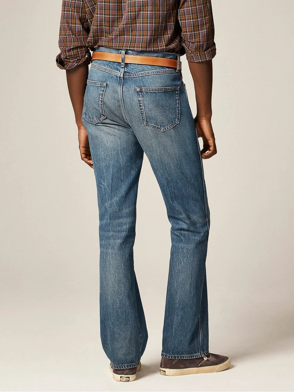 J. Crew Bootcut creased jean in vintage medium wash Size 34 $188 CN149